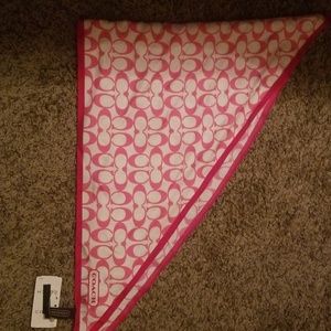 Silk Pink Coach Scarf